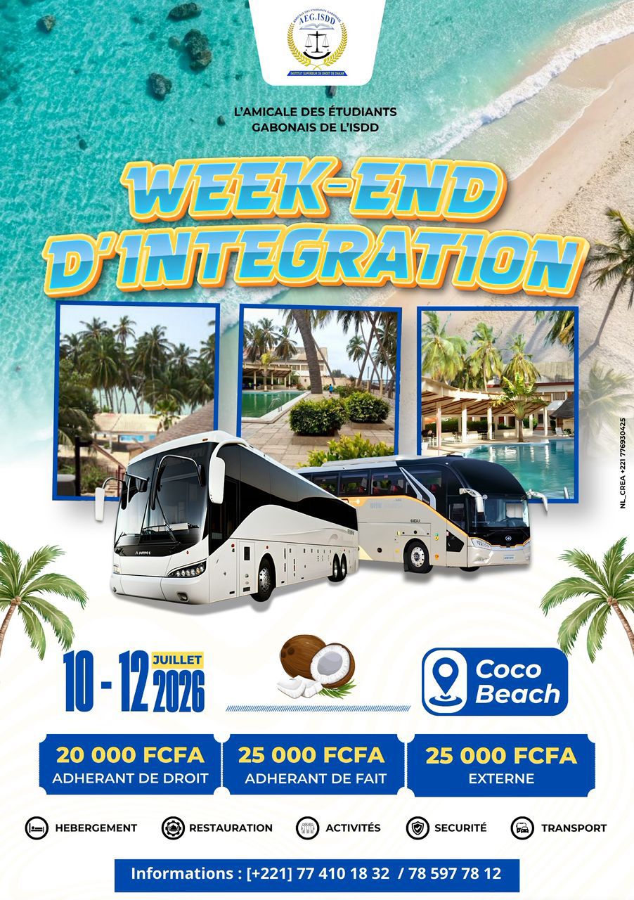 Illustration de 🌴☀️ WEEK-END D’INTÉGRATION AEG-ISDD 2026 ☀️🌴